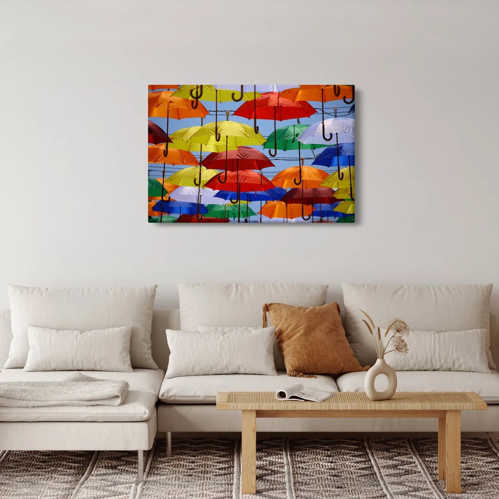 Tablou - Umbrele colorate (90x60 cm)