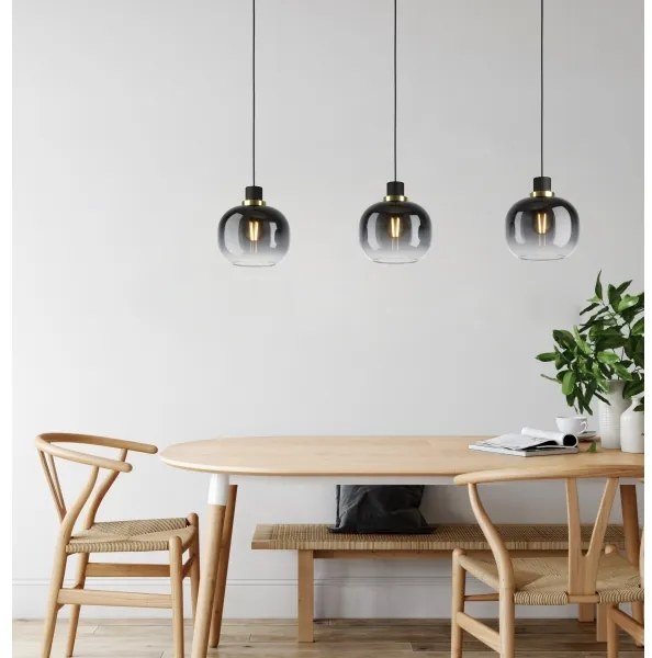 Lustră pe cablu OILELLA 3xE27/40W/230V gri Eglo 99617