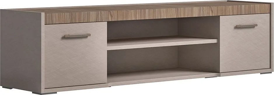 Comodă TV lemn masiv Narla 3 uși, 174 × 46 × 46 cm