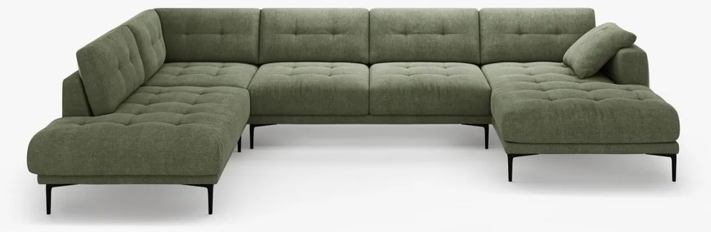 Coltar panoramic Bemy 7 locuri stofa Sorella L373 cm