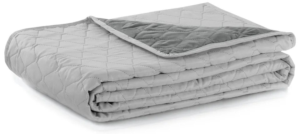 Cuvertură cu 2 fețe din microfibră DecoKing Axel, 200 x 220 cm, gri