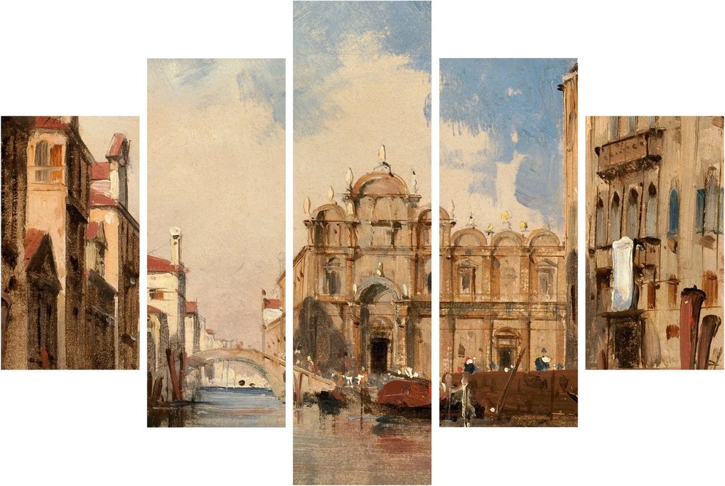 Tablou - Jules-Romain Joyant, The Scuola di San Marco, Venice, reproducere (150x105 cm)