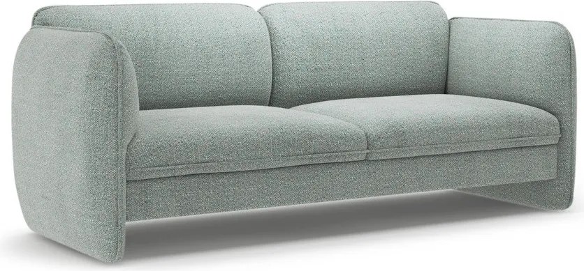 Canapea albastră cu tapițerie din chenille 204 cm Georgia – Micadoni