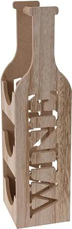 Suport din lemn pentru vin 14x12x46 cm