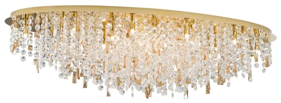 Lustra cristal K9 design elegant de lux CRYSTALRIVER aurie