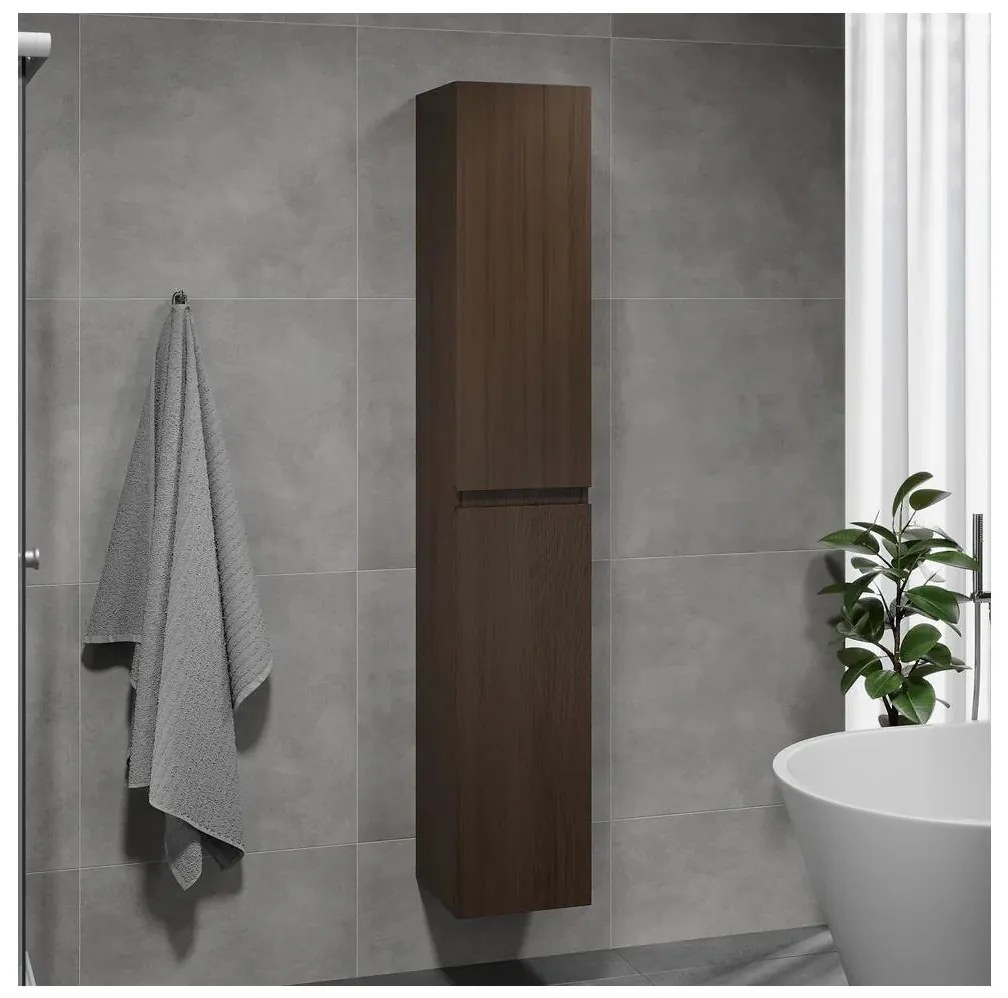 Dulap pentru baie KENWOOD, 186 cm, nuc