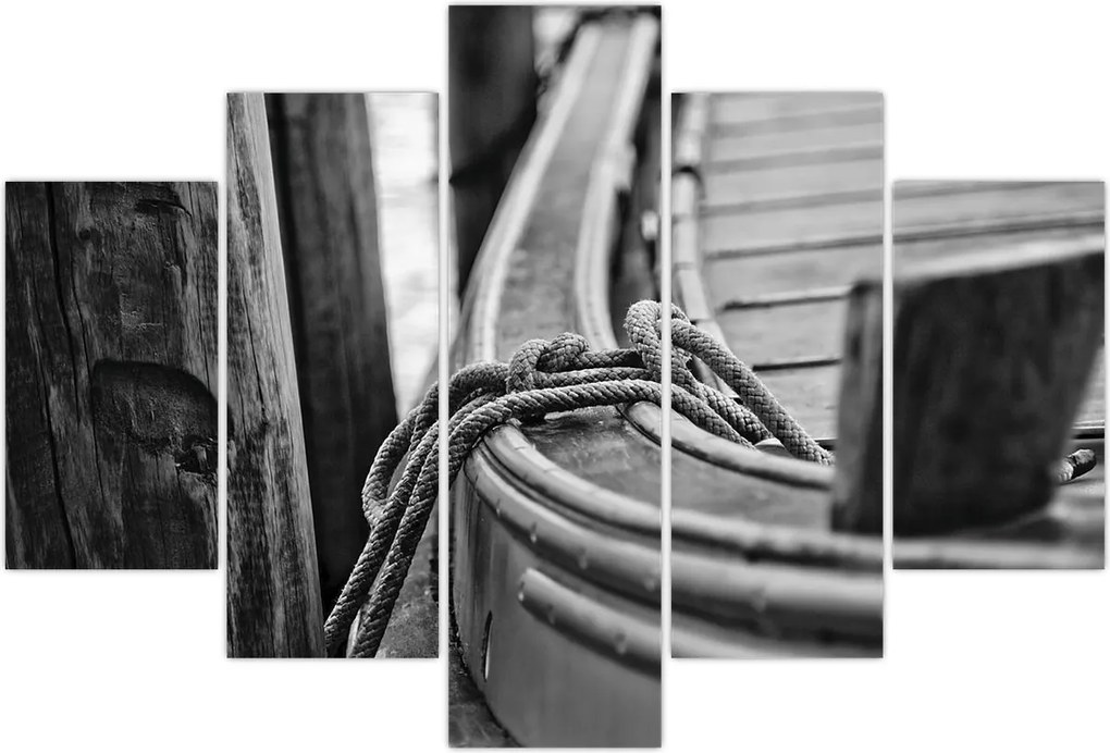 Tablou - O barcă legată (150x105 cm)
