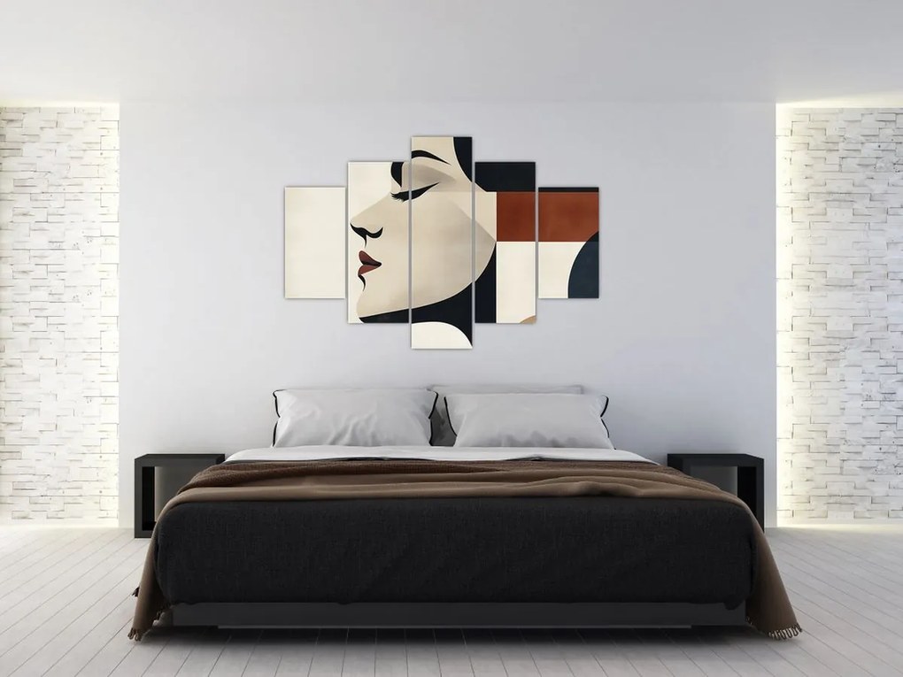 Tablou - Femeie din profil (150x105 cm)
