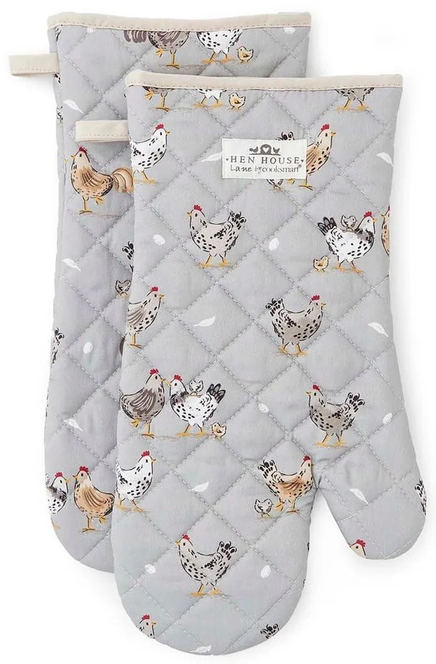 Set de mănuși de bucătărie 2 buc. din bumbac Hen House – Cooksmart ®
