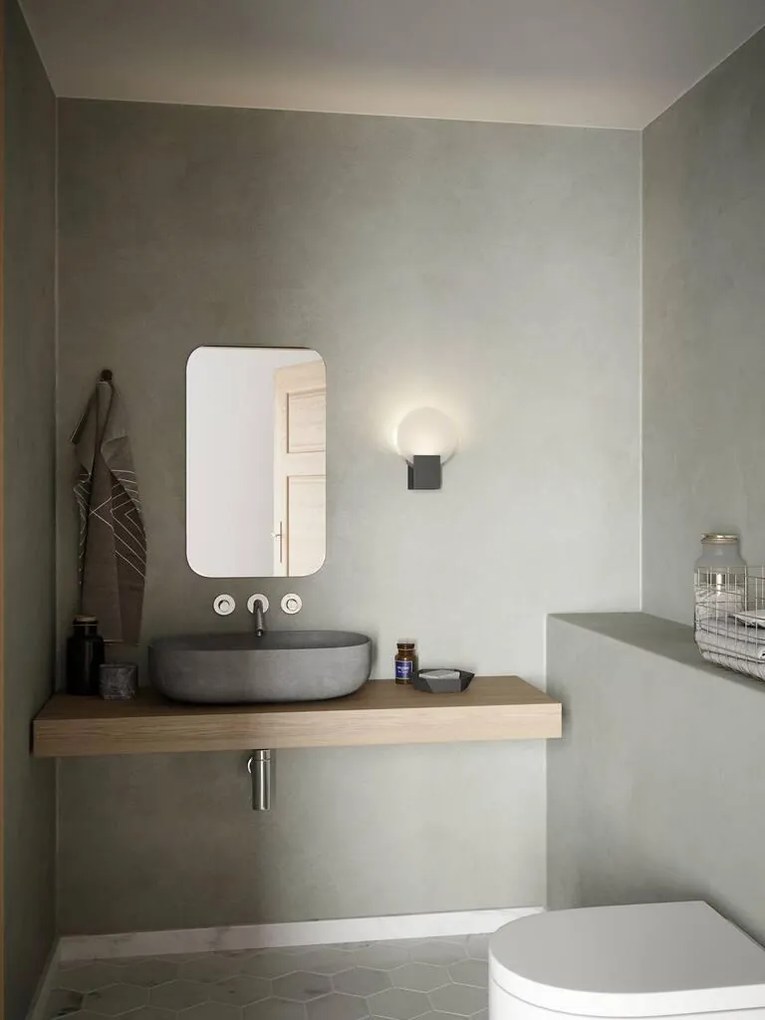 Aplica de perete LED pentru baie IP44 Hester negru 2015391003 NL