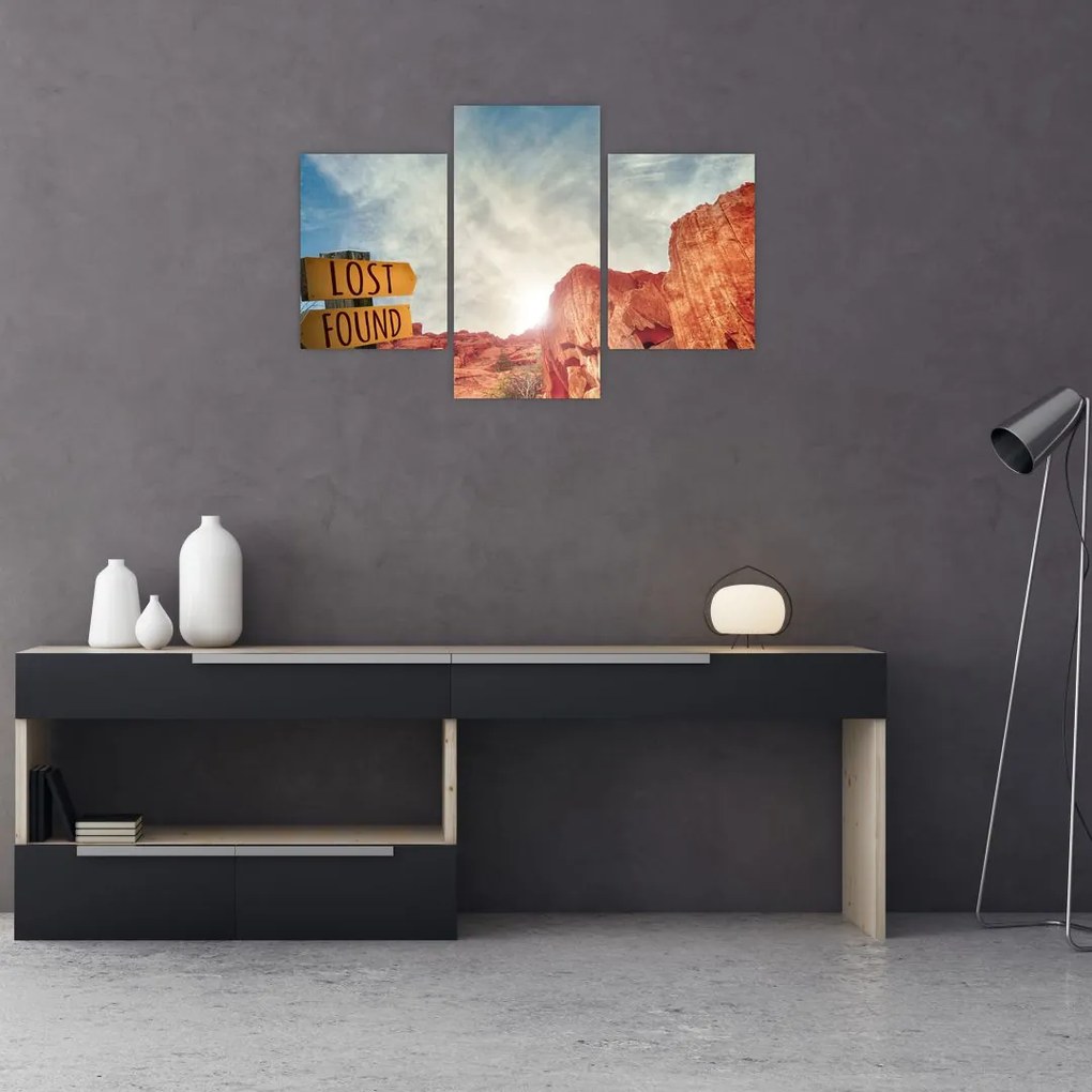 Tablou unui indicator cu inscripție (90x60 cm)