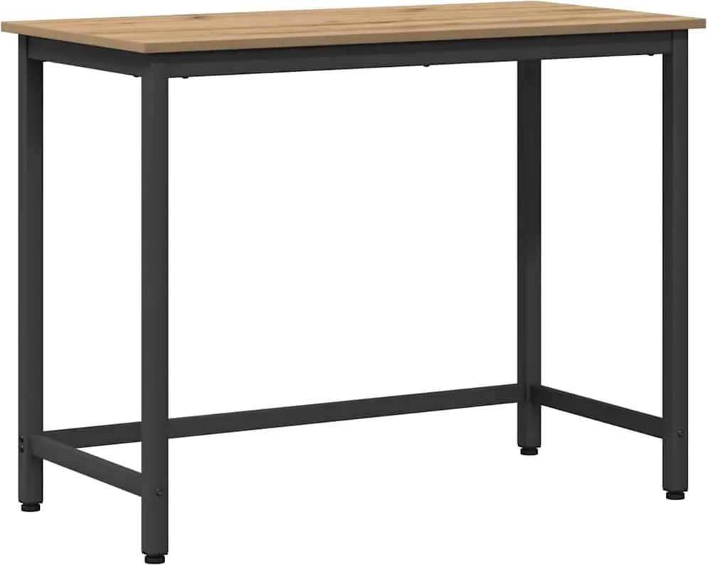 vidaXL masă Stejar Artizanal 80 x 50 x 76,5 cm Lemn ingineresc și oțel