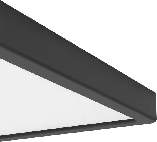 Eglo 901375 - FUEVA-Z Lampă de tavan LED RGBW dimabilă, sticlă fumurie, LED/13,5W/230V, 29,5cm, IP44, neagră