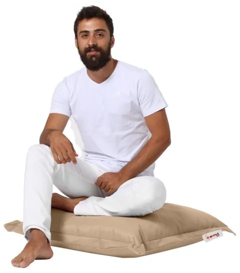 Pernă de podea 70x70 cm bej