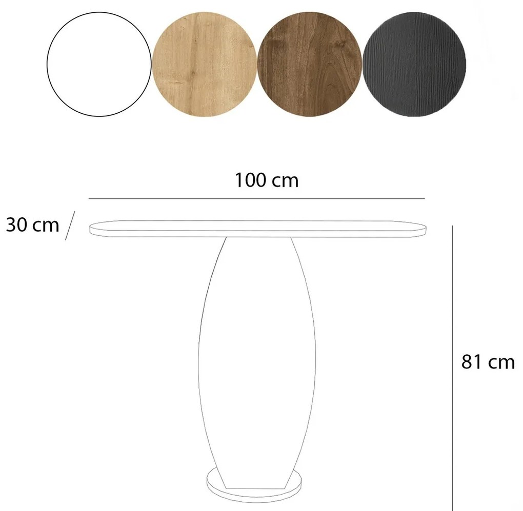 Masă de cafea Ellittica White