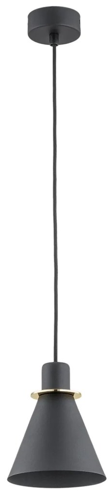 Pendul modern design retro Beverly negru/auriu