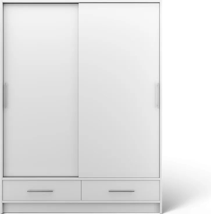 Dulap cu uși glisante Estantte II, 150x60x200 cm – Alb