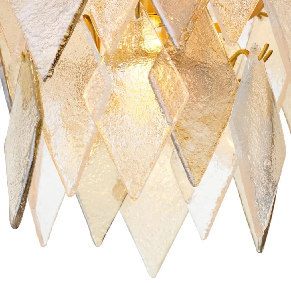 Candelabru LUX, Sticla Realizata Manual, Rhombus L
