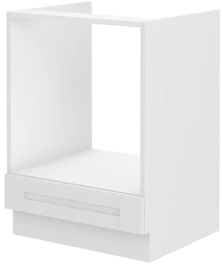 Dulap inferior de bucătărie pentru cuptor Lucid 60 D GAZ BB (Alb + Alb). 1041031