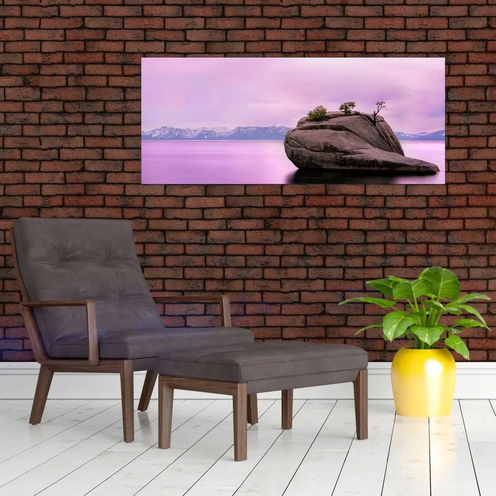 Tablou cu piata în mare (120x50 cm)