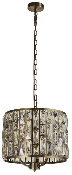 Lustră pe lanț Searchlight 6583-3AB BIJOU 3xE14/60W/230V alamă