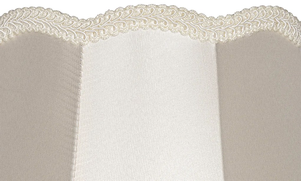 Abajur din stofă crem 30 cm - Granny