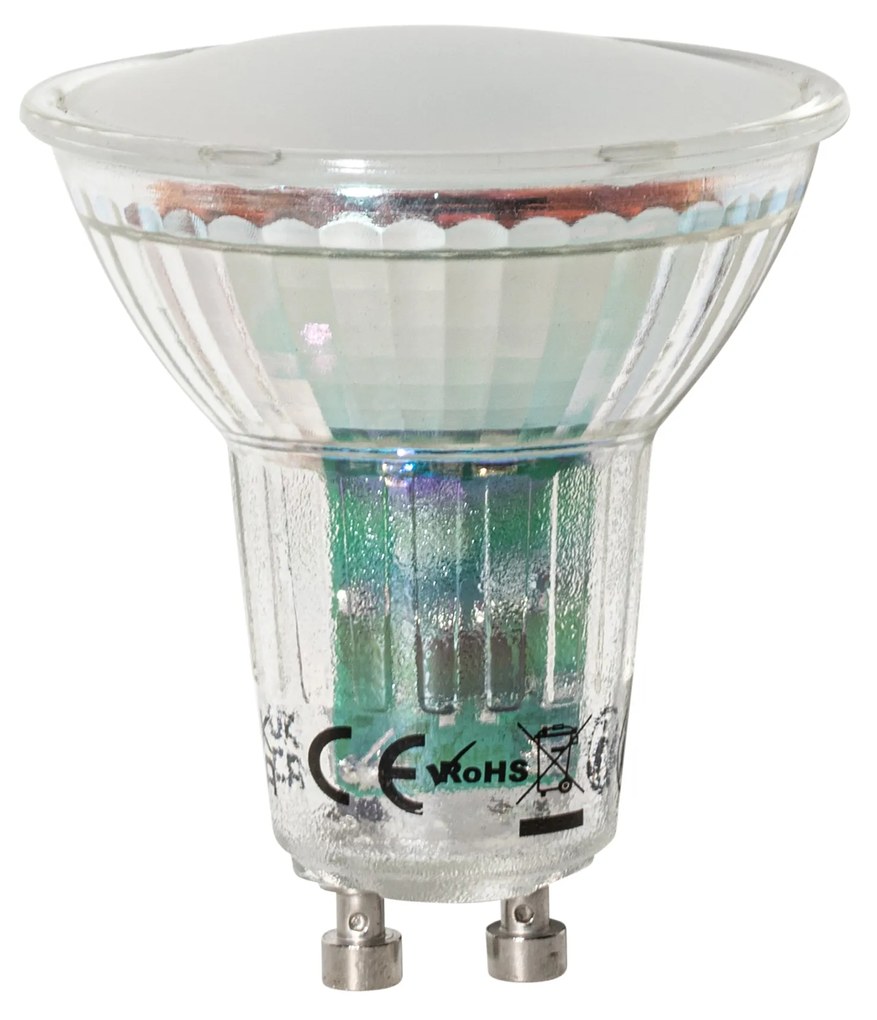 Set de 5 becuri LED GU10 cu senzor crepuscular 3W 200 lm 2700K