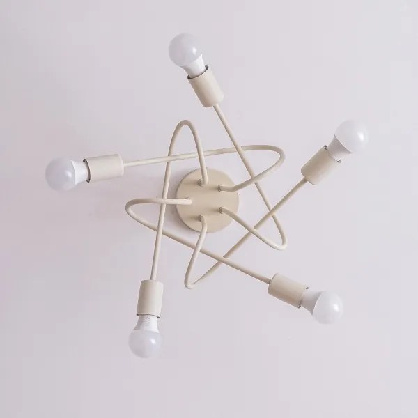 Lustră aplicată OXFORD 5xE27/15W/230V crem