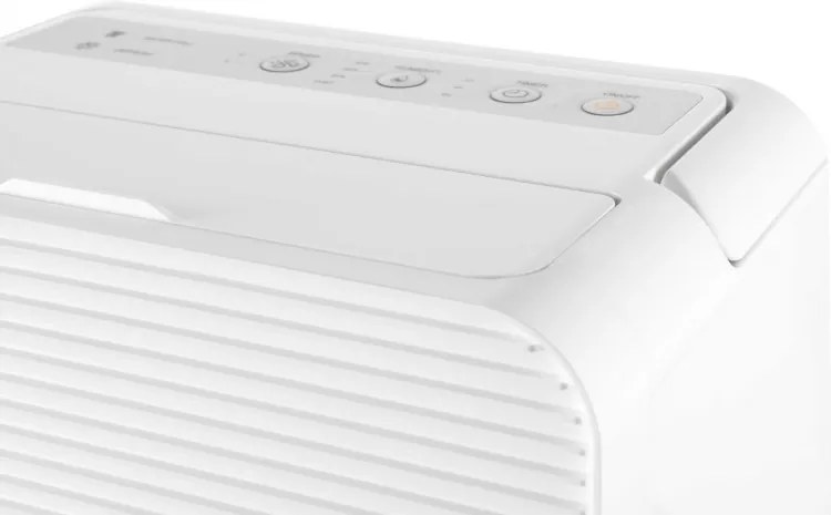 Dezumidificator pentru baie Woods MDK11, 2 viteze, Pana la 40 m², 108 m³, 2 l, 20 l/24 h, Hidrostat, 44 dB, IPX1, Alb