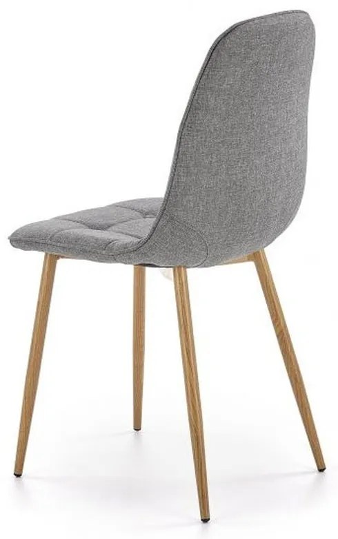 Scaun MOLDE 316 gri cu picioare din otel