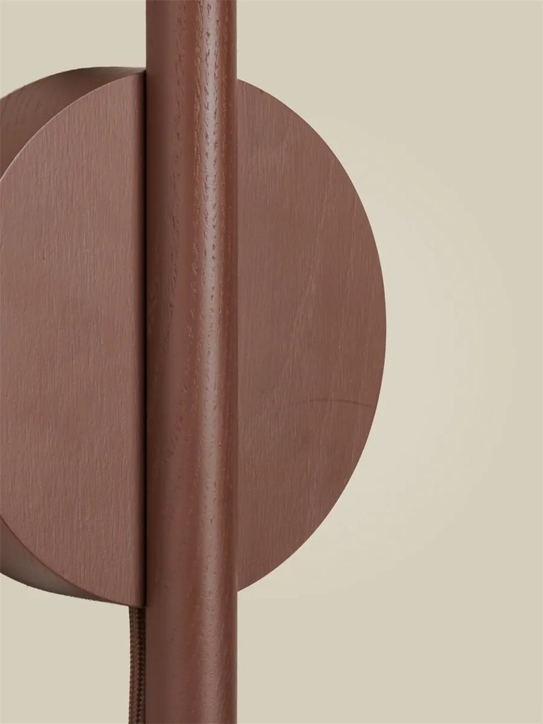 Aplica de perete LED din lemn de frasin maro Okinawa