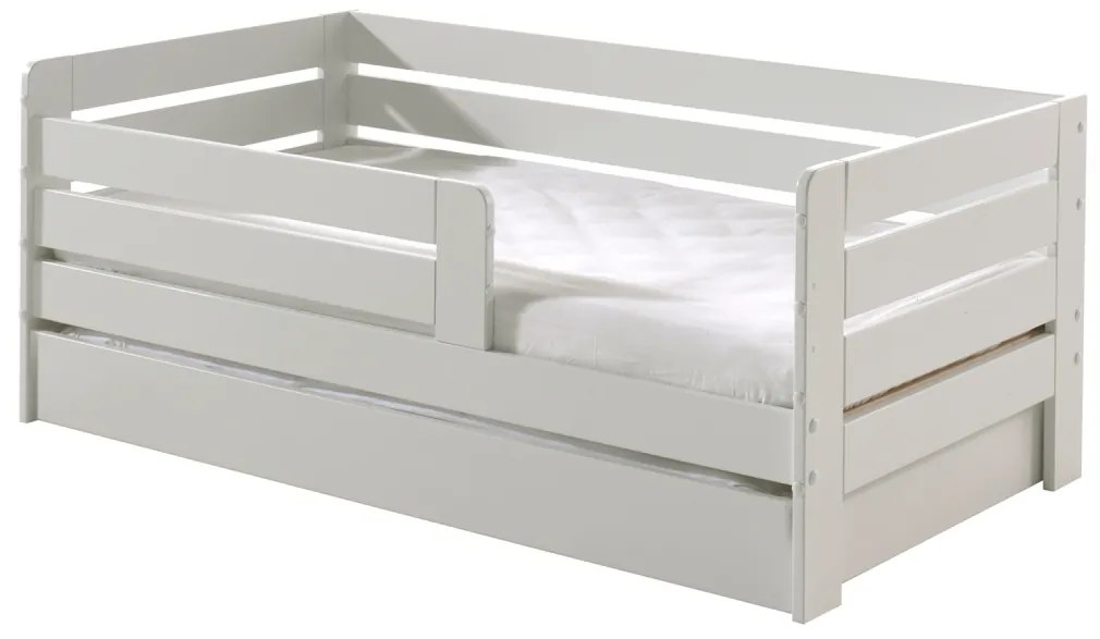 Set TODDLER format în Pat copii pentru copii mici (70 x 140 cm) cu sertar de depozitare.