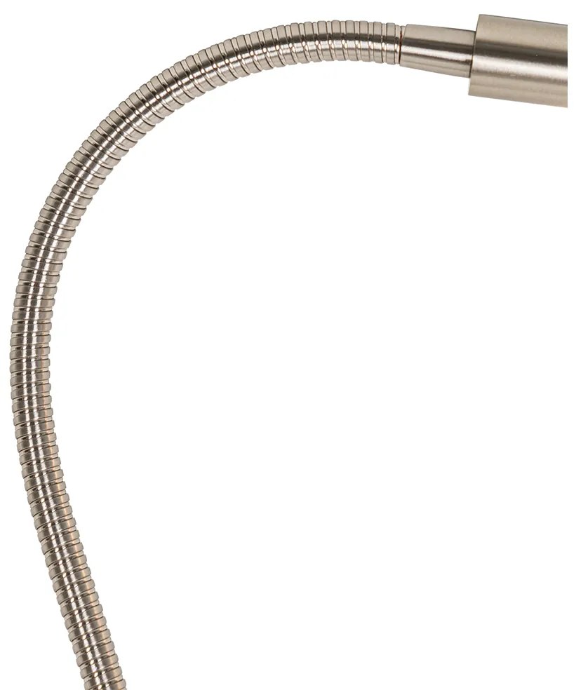 Lampă de birou cu clește din oțel cu LED inclus cu dimmer tactil - Lionard