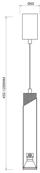 Lustră pe cablu NEO 1xGU10/8W/230V alb