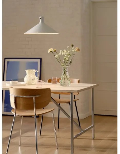 Nordlux - Lampă suspendată cu cablu DORINA, 1xE27/60W/230V, albă, Ø 45 cm