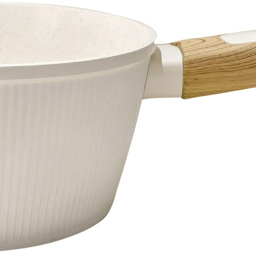 Cratiță cu suprafață ceramică Kitchisimo Bianco 18 cm