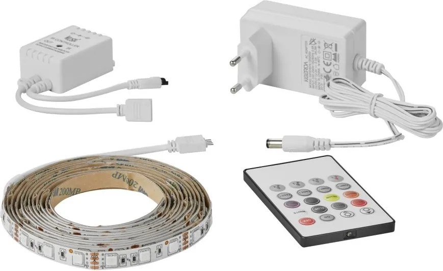 Banda 5 metri IP44 LED mod Disco, telecomanda Led Strip Color