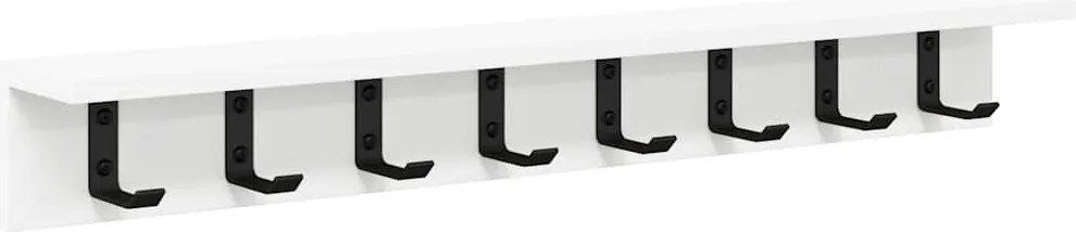 vidaXL Răcător de paltoane montat pe perete Alb 80 x 10,5 x 10,5 cm