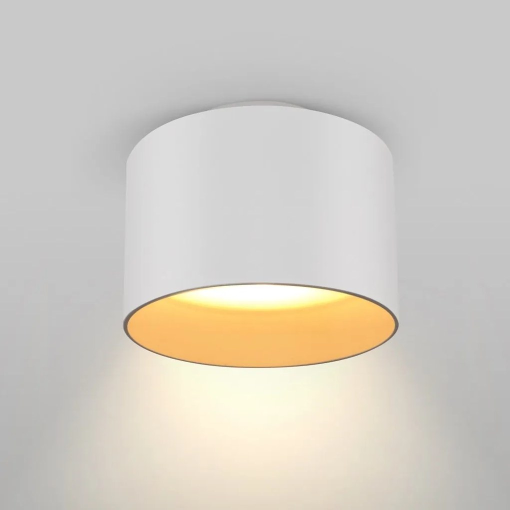 Spot LED aplicat design tehnic Planet alb