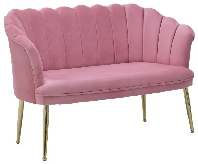 Canapea 2 locuri Pink Gold 130cm x 72cm x 82cm