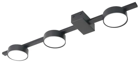 Plafonieră LED JOY 3xGX53/6W/230V negru
