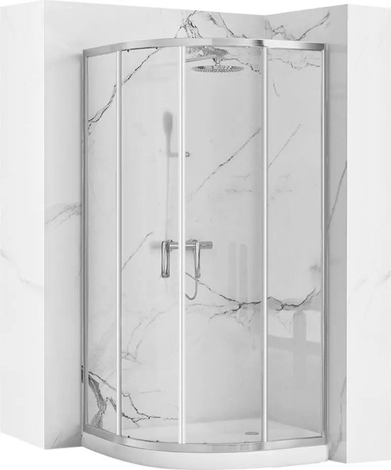 Cabina dus REA Look 80x80 cm crom