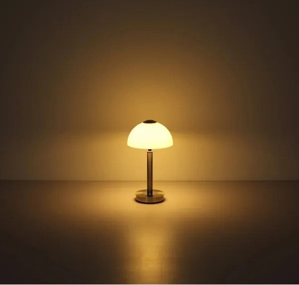 Globo 21953N - Lampă de masă LED reglabilă cu control tactil ULDIN LED/7W/230V 3000K crom mat
