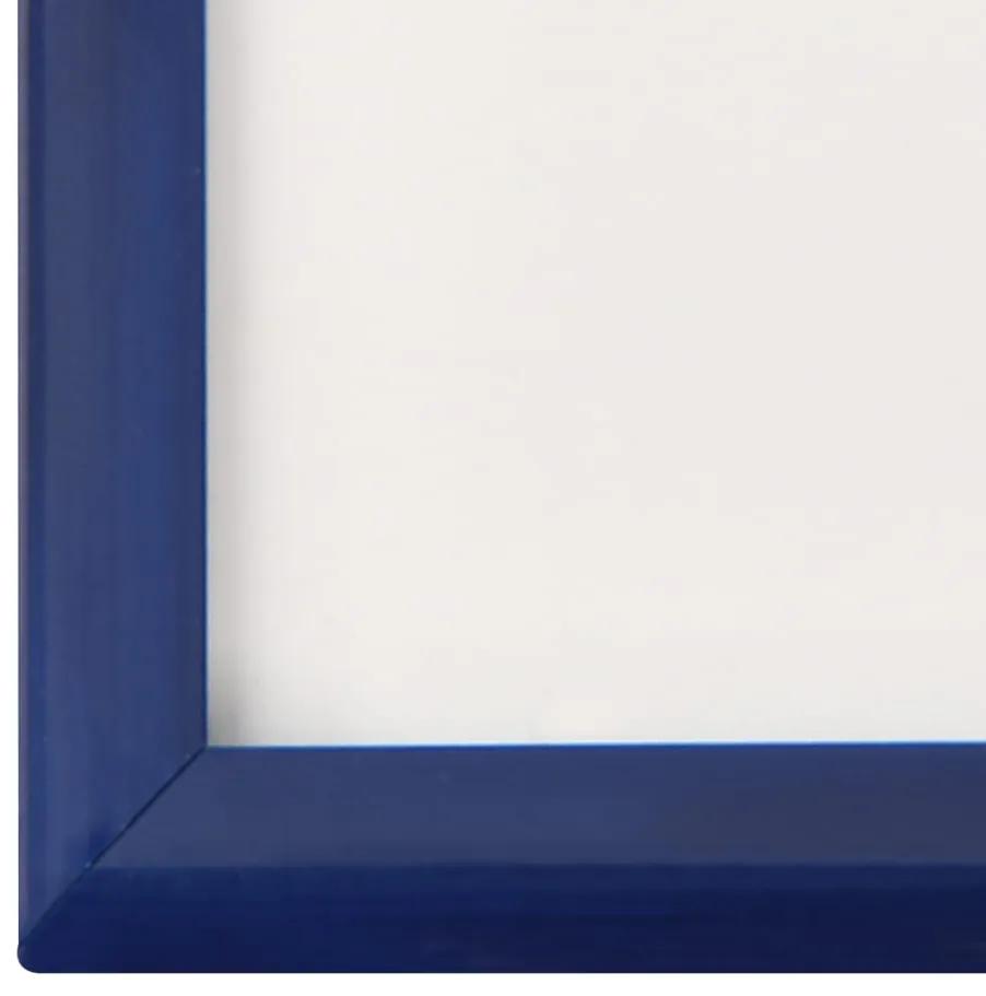 Rame foto colaj pentru perete masa 3 buc. albastru 13x18 cm MDF 3, Albastru, 13 x 18 cm
