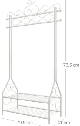 Cuier de podea LINEA, alb