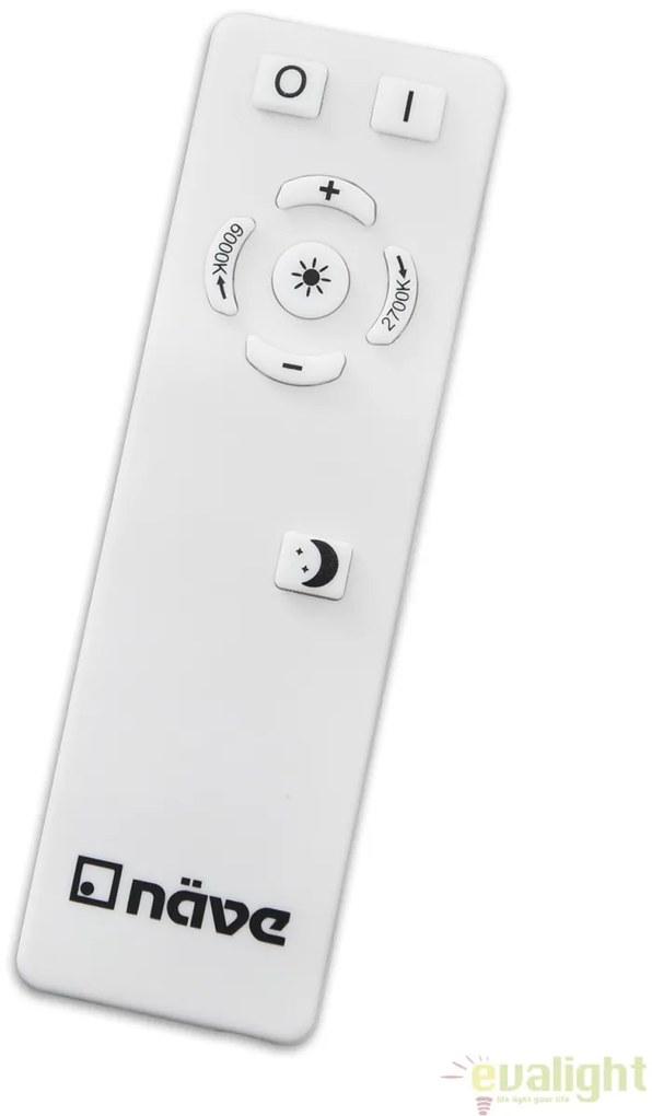 Plafoniera LED cu detector de fum si telecomanda Modena 1221923 NV