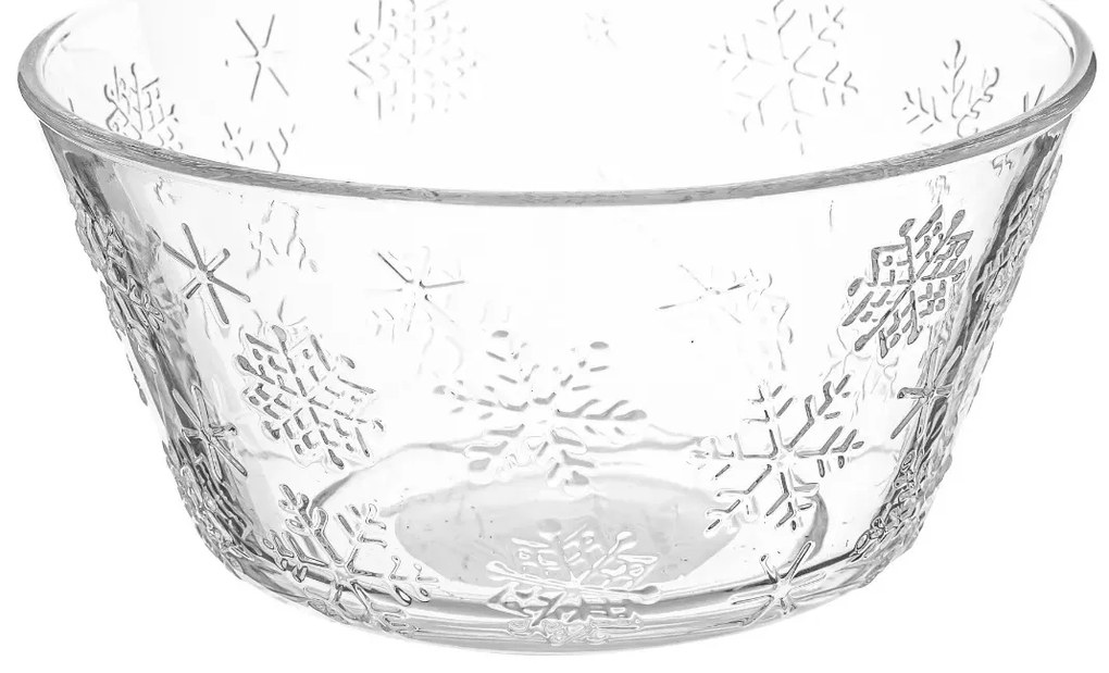 Bol de sticlă Altom Snowflakes 13 cm, 400 ml