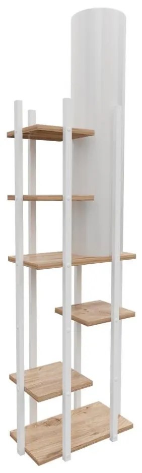 Lampadar cu rafturi VOGUE 1xE27/40W/230V 160 cm alb