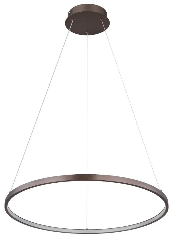 Lustra LED suspendata design modern Ralph cafea 60,5cm