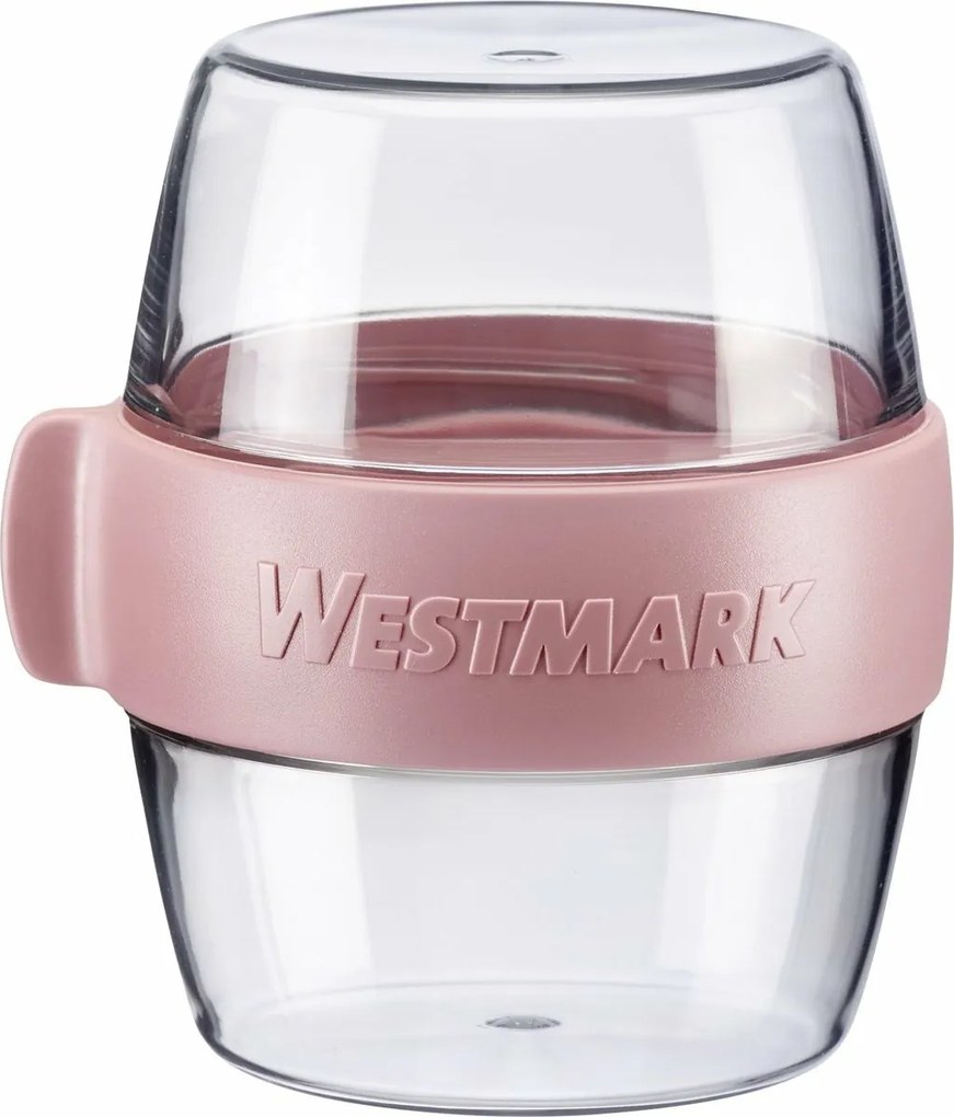 Cutie pentru gustări din două piese Westmark MINI,400 ml , roz, S